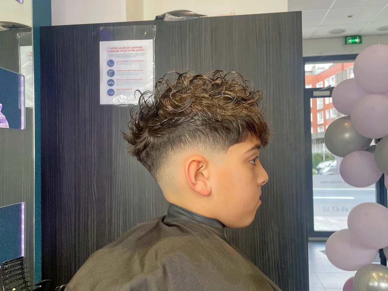 Coupe enfant réalisée au Barber Shop 59 à Dunkerque